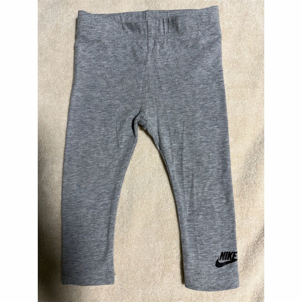 Nike Baby Toddler Leggings Girls 12M Gray Heather Swoosh Logo